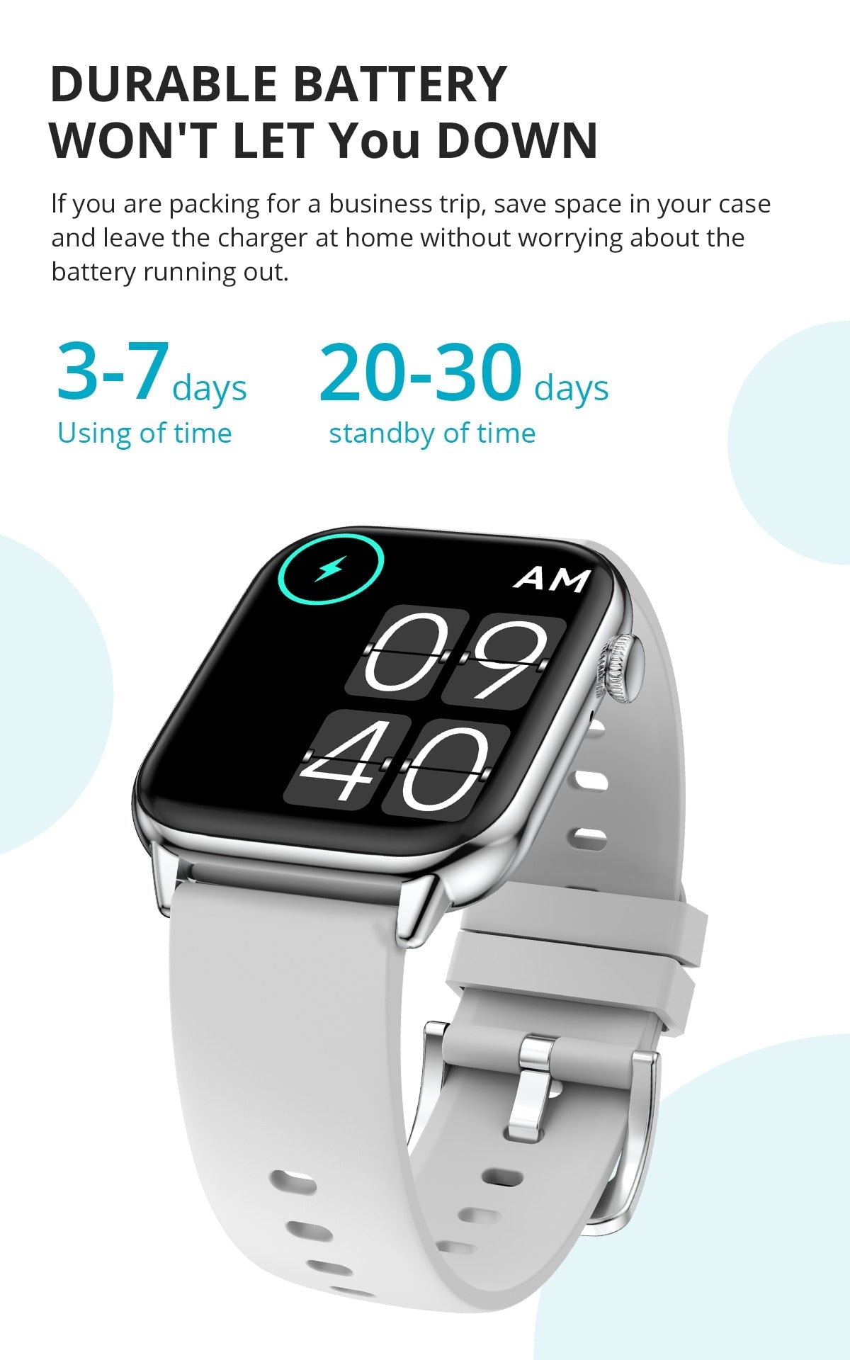 Fitness Tracking Smart Watch | Heart Rate And Sleep Monitor With 5 Straps encalife