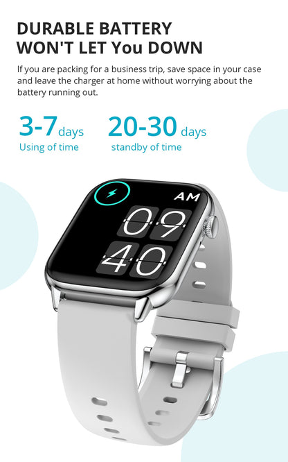 Fitness Tracking Smart Watch | Heart Rate And Sleep Monitor With 5 Straps