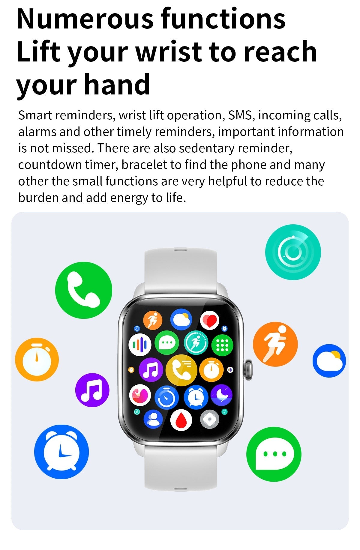 Pro Smart Watch | Bluetooth Compatible Fitness Tracker encalife