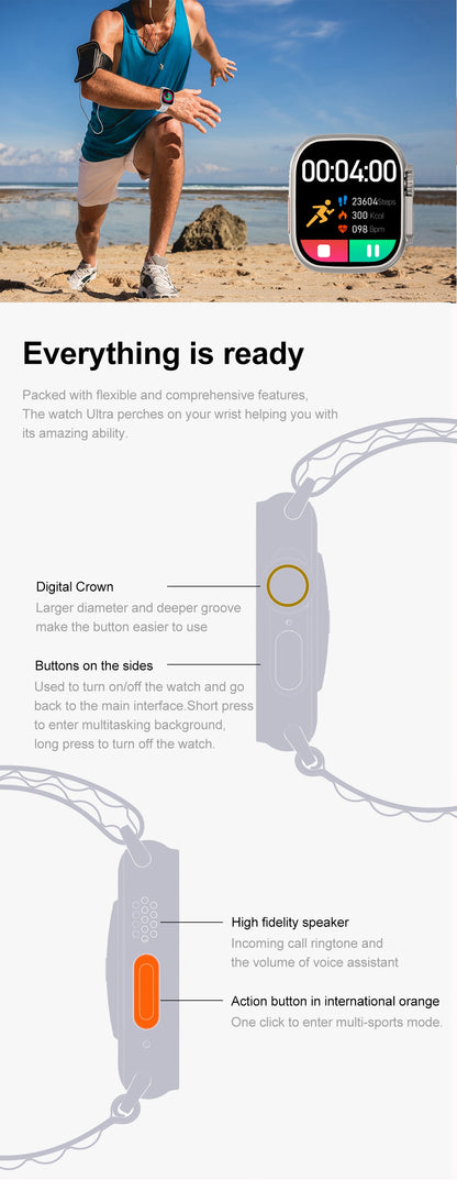 Ultra Smart Watch | Smart Phone Compatible Fitness Tracker