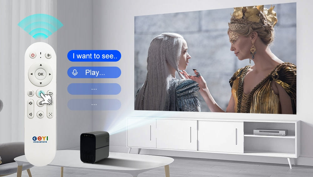 4K Home Projector: Cinema Quality in Your Space encalife