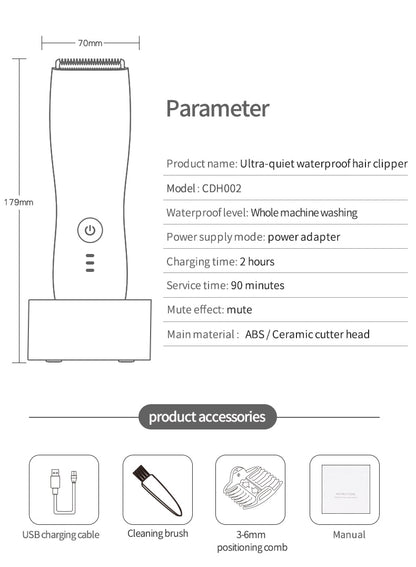 Professional Electric Hair Trimmer | Rechargeable Hair Trimmer