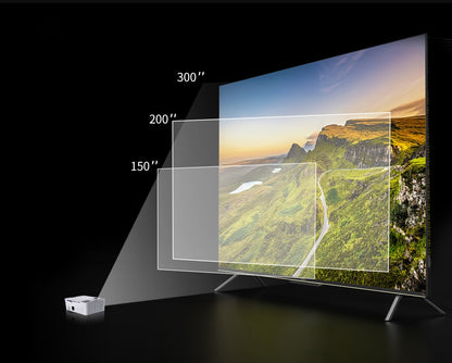 4K Home Projector | 10,000 Lumens | 60 - 450 Inch Clear Projection