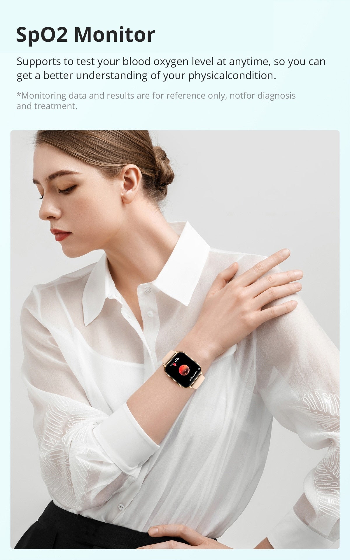 Fitness Tracking Smart Watch | Heart Rate And Sleep Monitor With 5 Straps encalife