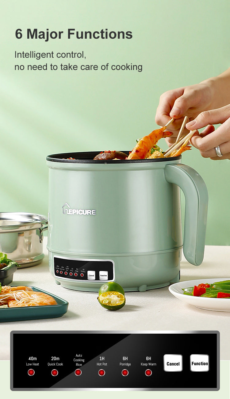 Multi-Function Rice Cooker | Mini Non-Stick Hot Pot encalife