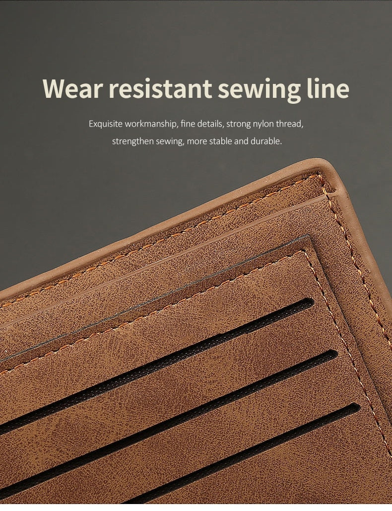 Retro Wallet For Men | Lightweight Leather Wallet encalife