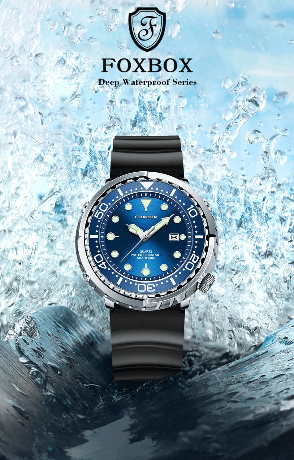 Sports Dive Watch | Durable Scratch-Resistant Design encalife