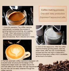 Automatic Espresso Machine | With Built-In Coffee Beans Grinder And Milk Foam Frother
