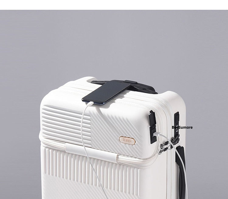 Futuristic Luggage | USB Compatible Suitcase encalife