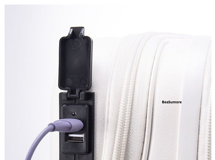 Futuristic Luggage | USB Compatible Suitcase encalife