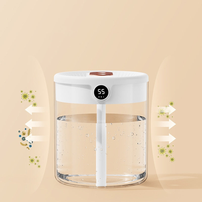 Elegant Humidifier | 2L | With Built-In Humidity Sensor encalife