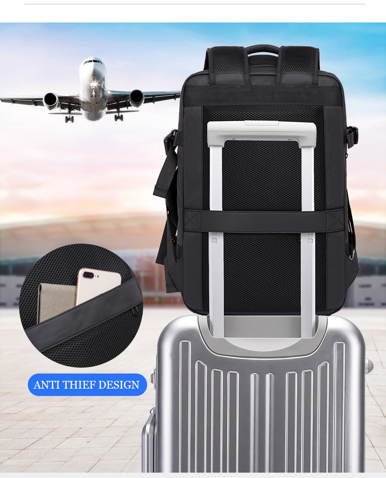 Business And Travel Backpack | Capacious Storage And Adjustable Compartments