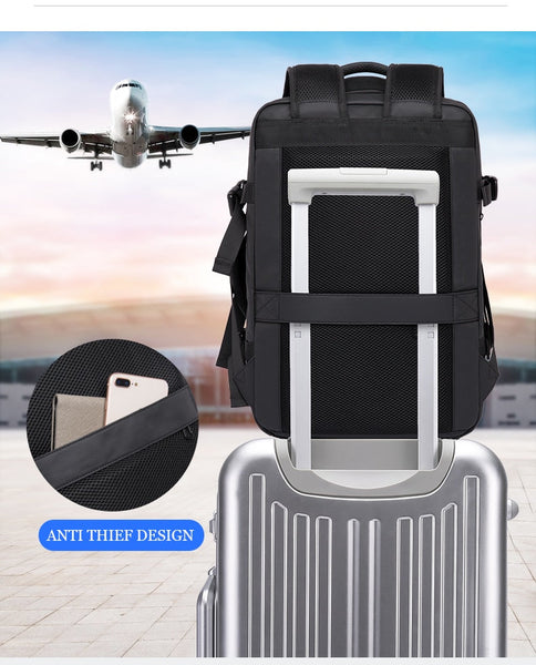 Business And Travel Backpack | Capacious Storage And Adjustable Compartments encalife