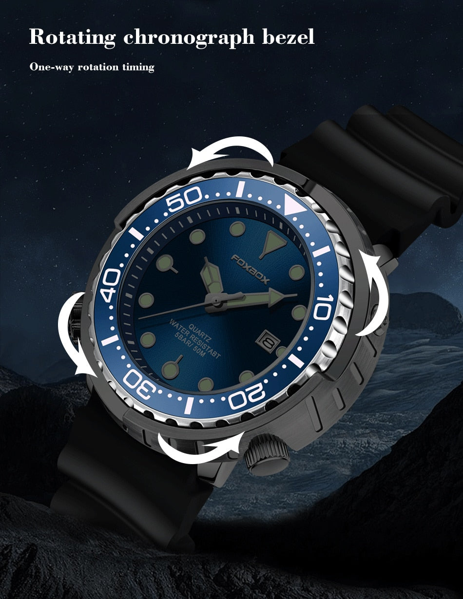 Sports Dive Watch | Durable Scratch-Resistant Design encalife