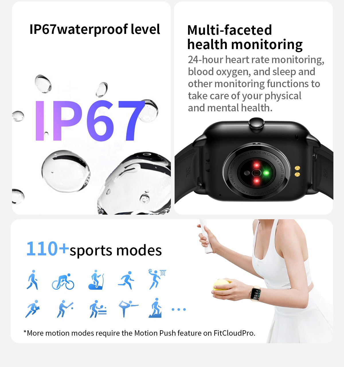 Pro Smart Watch | Bluetooth Compatible Fitness Tracker encalife