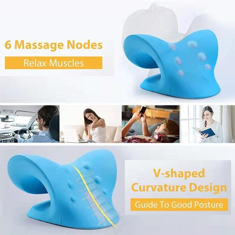 Pillow For Neck Pain | V-Shaped Curvature Design encalife