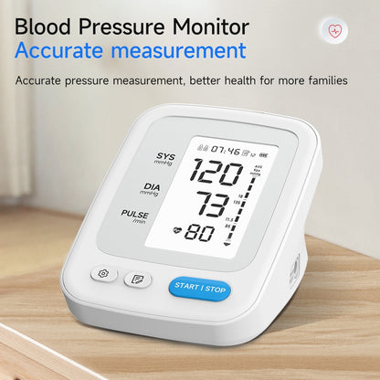 Digital Blood Pressure Monitor | Portable Monitor with LED Display