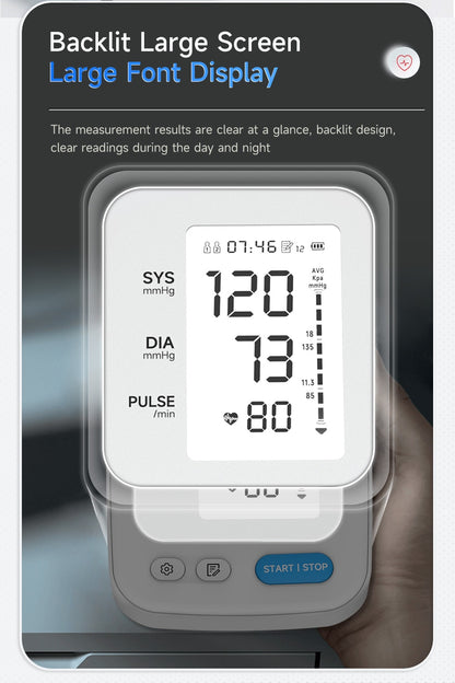 Digital Blood Pressure Monitor | Portable Monitor with LED Display