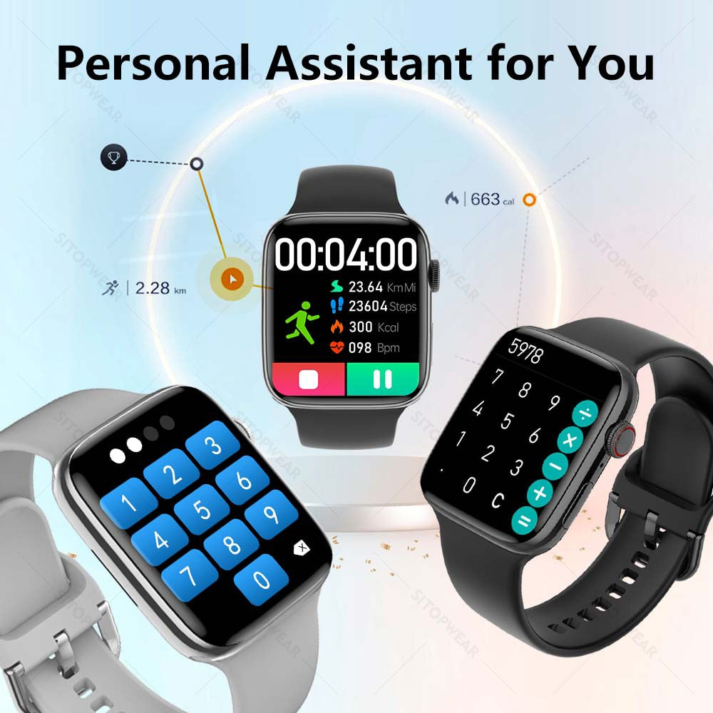 Smart Watch | Wireless Charging Fitness Tracker With 6 Straps encalife