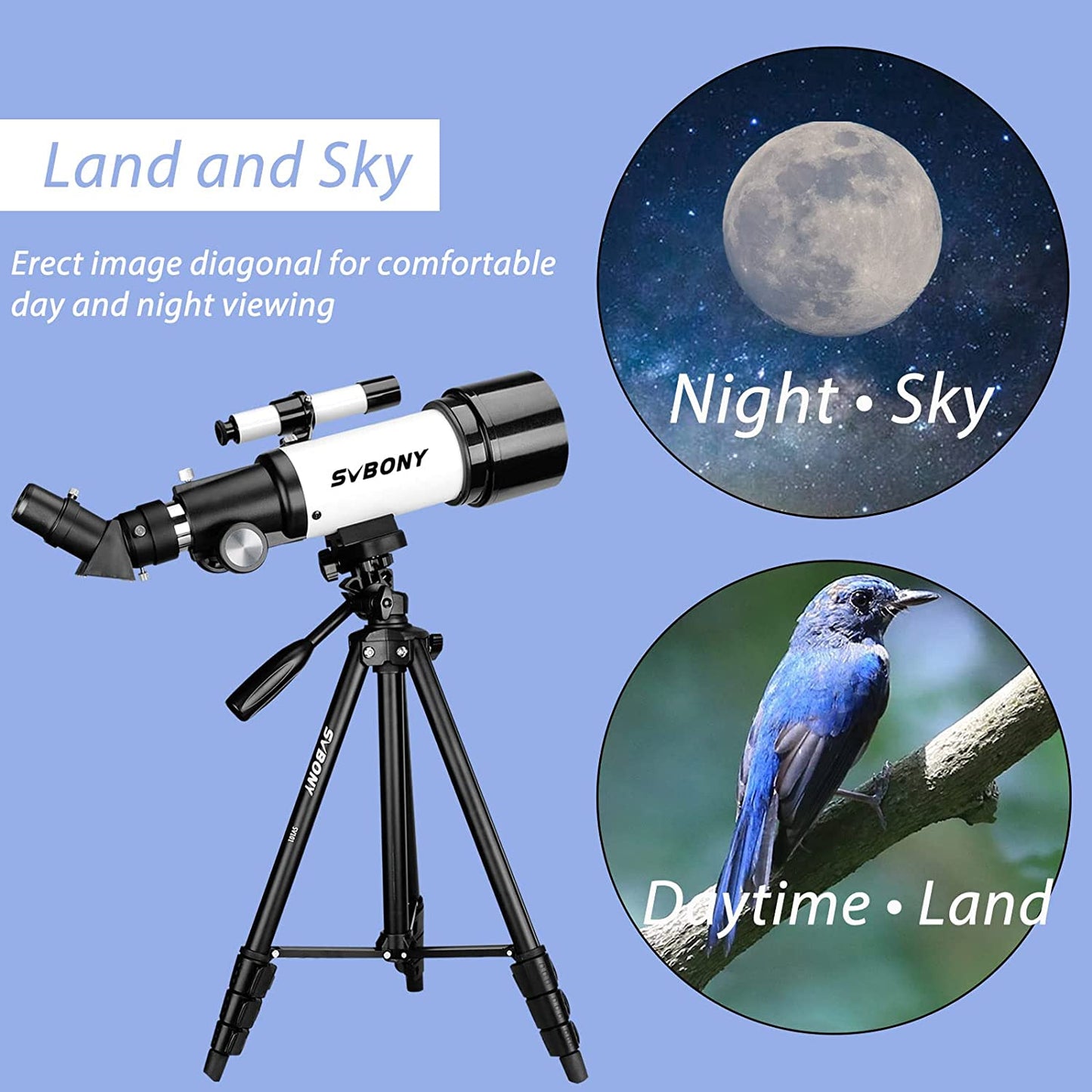 Space Refractor Telescope | 60mm | Moon, Stars & Planets encalife