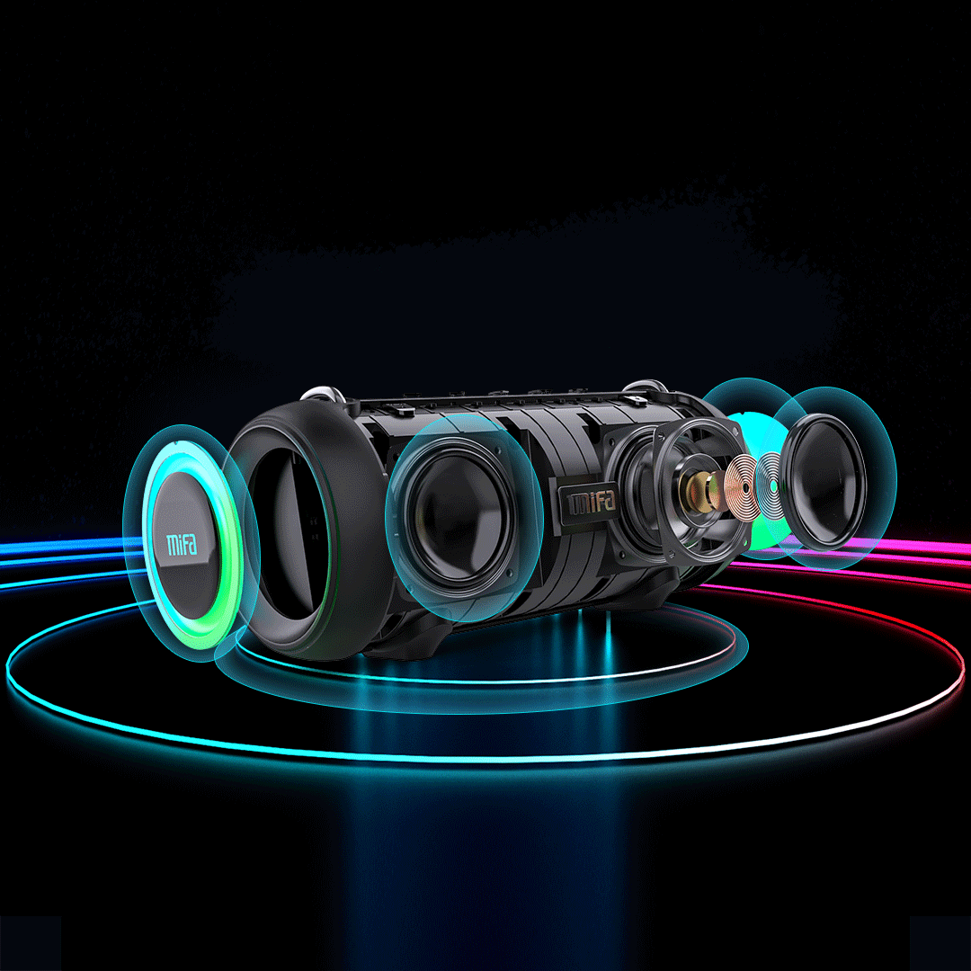 Bluetooth Speaker | 60W Rhythm Light Display encalife