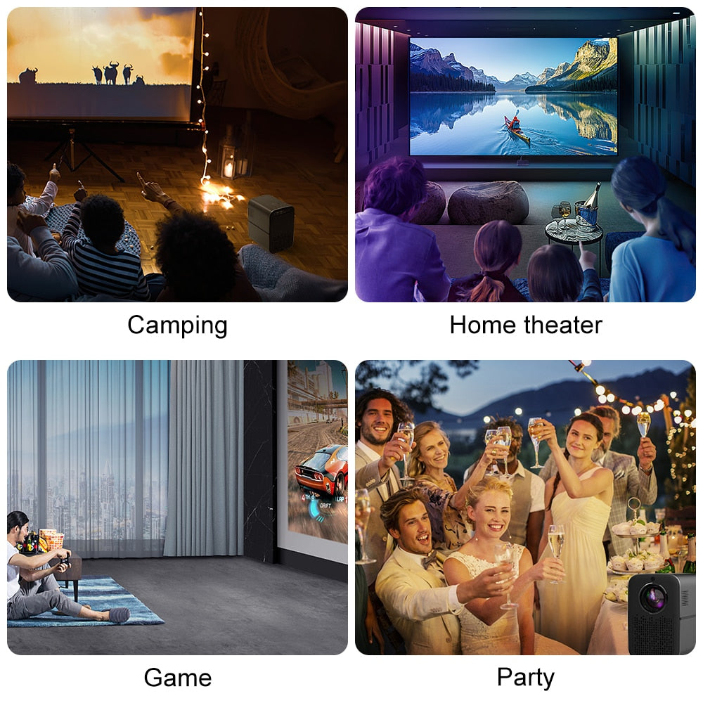 4K Home Projector: Cinema Quality in Your Space encalife