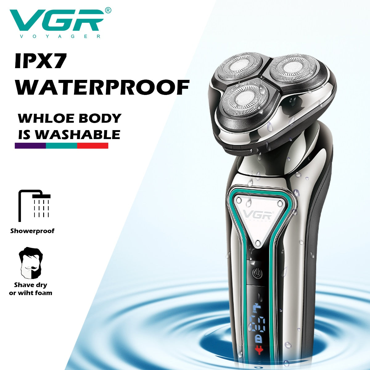 Electric Razor For Men | Built-In Beard Trimmer