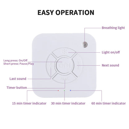 White Noise Sound Machine | Soothing Sleep Aid and Relaxation Device