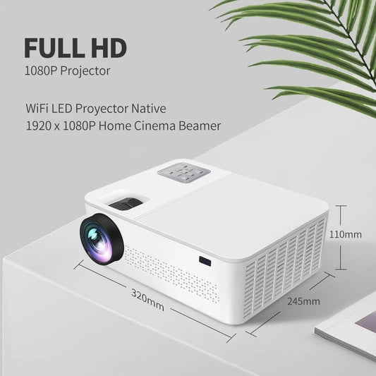 4K Home Projector | 10,000 Lumens | 60 - 450 Inch Clear Projection encalife