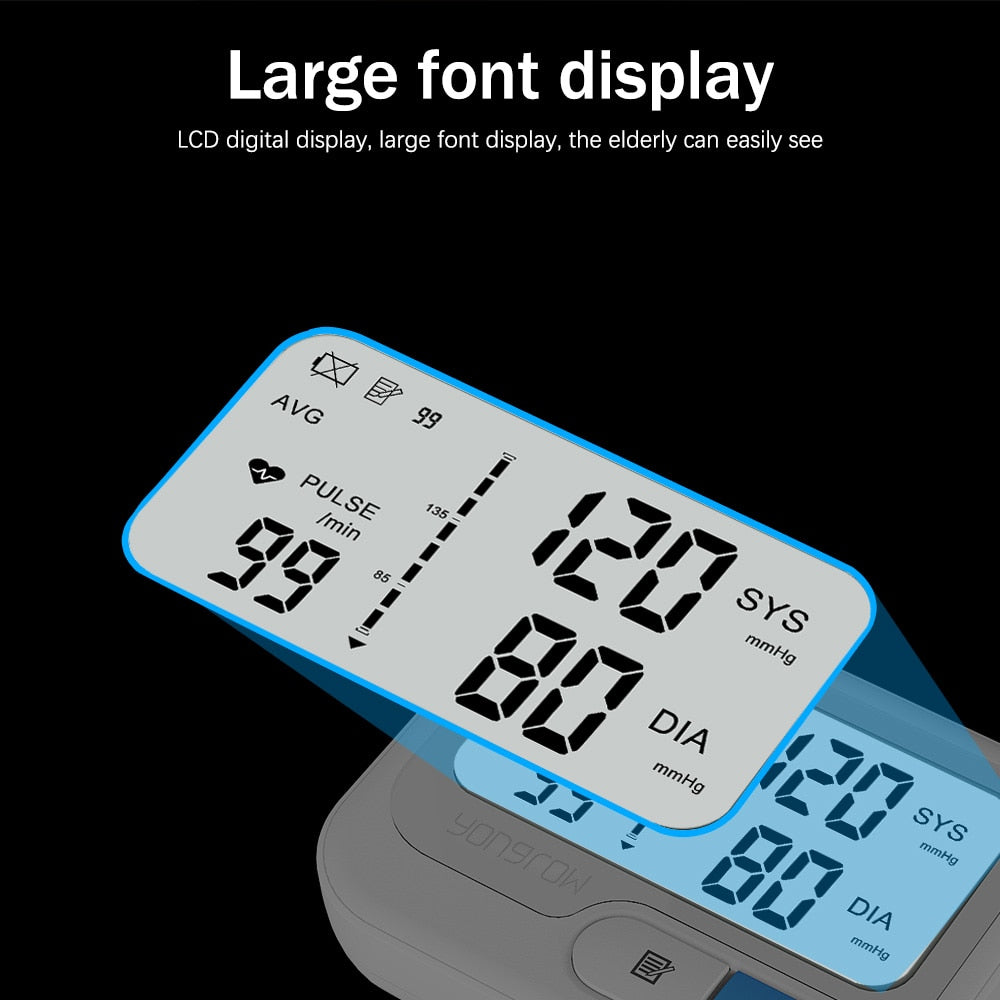 Digital Blood Pressure Monitor | Multi-User LED Screen encalife