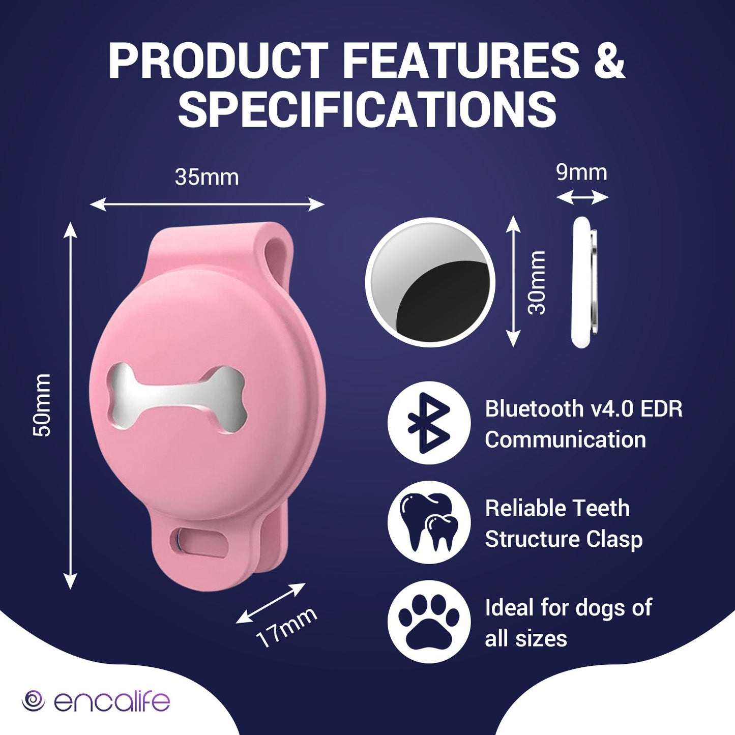 Dog GPS Tracker Collar | No Monthly Fees encalife