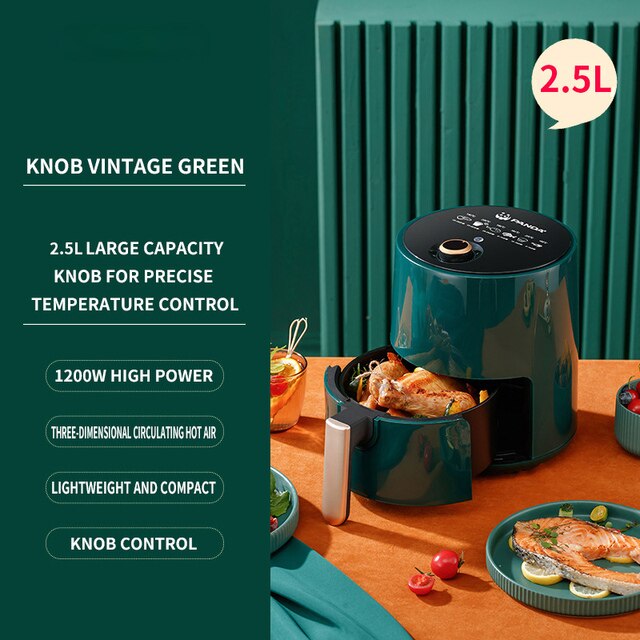 Air Fryer | Black | 2.5L Multi-Function Machine encalife