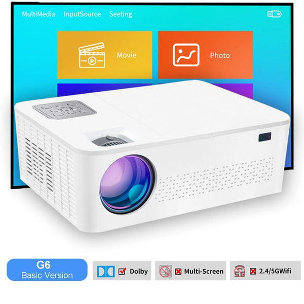 4K Home Projector | 10,000 Lumens | 60 - 450 Inch Clear Projection encalife