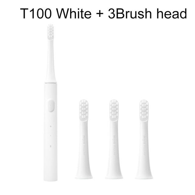 Electric Toothbrush | White | Includes 3 Heads encalife
