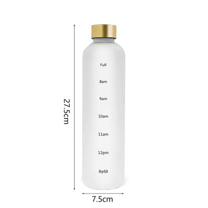 Water Bottle | 1L | Time Marker Feature