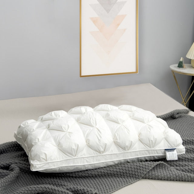 Luxury Goose Down Feather Pillow | 100% Egyptian Cotton Cover encalife